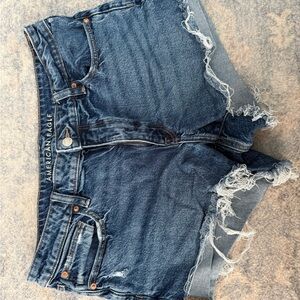 American Eagle Outfitters Distressed Blue Jean Shorts
